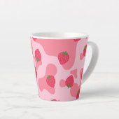 Tasse Latte Cute Kawaii Motif de la vache fraise (Angle droit)