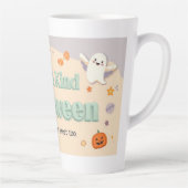 Tasse Latte 🧡 ✨ “Cute & Kind Halloween” Collection 🎃🌿 (Droite)