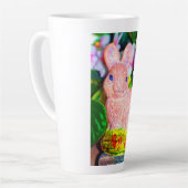 Tasse Latte Cute Kitschy Bunny Rabbit (Angle gauche)