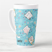 Tasse Latte Cute Kitty Chats Motif Whimsical (Angle gauche)