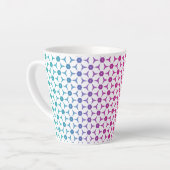 Tasse Latte Cute latte design floral transparent (Angle gauche)