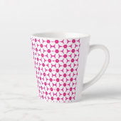 Tasse Latte Cute latte design floral transparent (Droite)