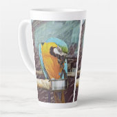 TASSE LATTE CUTE MACAW (Angle gauche)