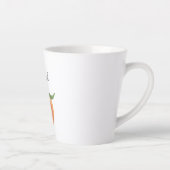 Tasse Latte Cute Painted Peach Fruit Illustration  (Droite)