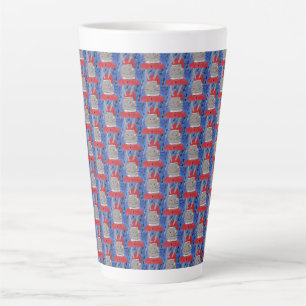 Tasse Latte Cute Père Noël Bunny