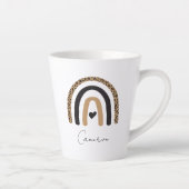 Tasse Latte Cute Rainbow Leopard Motif (Droite)