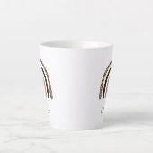 Tasse Latte Cute Rainbow Leopard Motif (Devant)