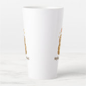 Tasse Latte Cute Reading Bear — My Brain Is Magic Motivational (Devant)