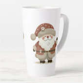 Tasse Latte Cute Santa Claus & Drawing Christmas (Angle droit)