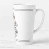 Tasse Latte Cute Snowman (Droite)