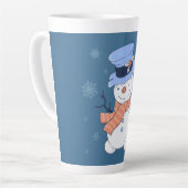 Tasse Latte Cute Snowman (Angle gauche)