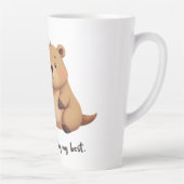 Tasse Latte Cute tired capybara (Droite)