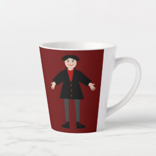 Tasse Latte Cute Vampire Halloween