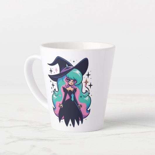 Tasse Latte Cute Witch (Angle gauche)