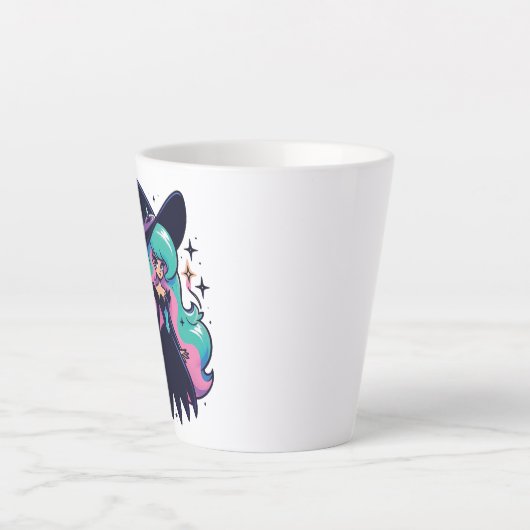 Tasse Latte Cute Witch (Devant)