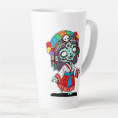 Tasse Latte Cute Zombie coréen (Angle droit)
