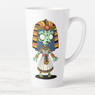 Tasse Latte Cute Zombie égyptienne