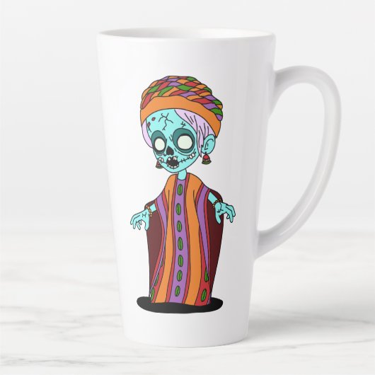 Tasse Latte Cute Zombie malien (Droite)