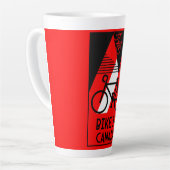 Tasse Latte Cyclisme Canada (Angle gauche)