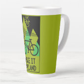 Tasse Latte Cyclisme Irlande (Angle droit)