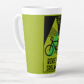 Tasse Latte Cyclisme Irlande (Angle gauche)
