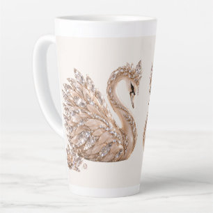 Tasse Latte Cygne de cristal de luxe