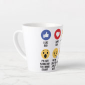 Tasse Latte D&D Emojis (Angle gauche)