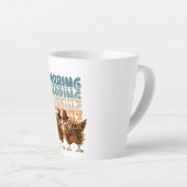 Tasse Latte Dabbing Chicken (Angle droit)