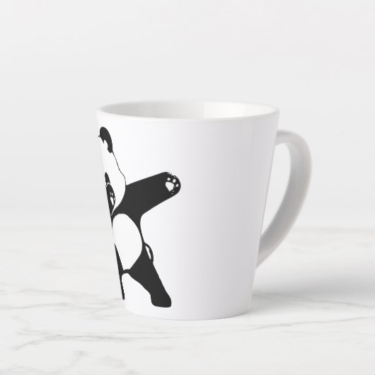 Tasse Latte Dabbing Panda (Angle droit)