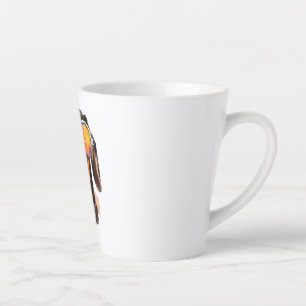 Tasse Latte Dachshund avec lunettes de soleil