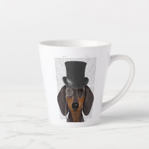 Tasse Latte Dachshund, Hound et Casquette