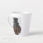 Tasse Latte Dachshund, Hound officiel et Casquette (Angle gauche)