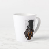 Tasse Latte Dachshund, Hound officiel et Casquette (Angle droit)