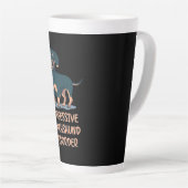 Tasse Latte Dachshund obsessionnel (Angle droit)