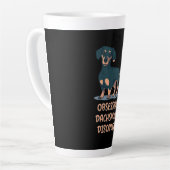 Tasse Latte Dachshund obsessionnel (Angle gauche)