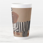 Tasse Latte Dachshund Treat Thief Jailbird (Devant)