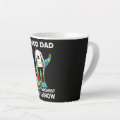 Tasse Latte Dad Puzzle Autism Awareness Gift for Birthday (Angle droit)