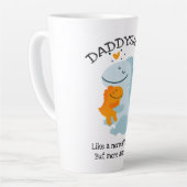 Tasse Latte Daddysaurus Comme Un Papa Normal, Mais Plus Étonna (Angle gauche)