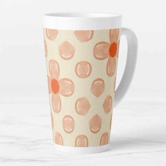 Tasse Latte Dainty Dot Florals (Angle droit)