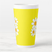 Tasse Latte Daisy Lumineuse et Audacieuse (Devant)