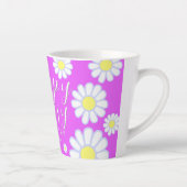Tasse Latte Daisy Simple Photo Violet (Droite)