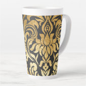 Tasse Latte Damassé doré (journal assorti disponible) (Angle droit)