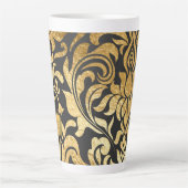Tasse Latte Damassé doré (journal assorti disponible) (Devant)