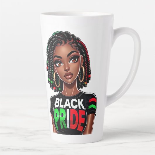 Tasse Latte Dame de Black Pride (Droite)