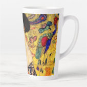 Tasse Latte Dame Gustav Klimt avec ventilateur (Droite)