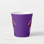 Tasse Latte Dame vampire d'Halloween gothique (Devant)