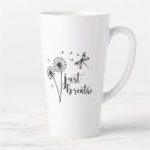 Tasse Latte Dandelion Dragonfly Just Breathe (Droite)