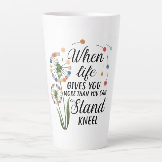 Tasse Latte Dandelion inspirant (Devant)