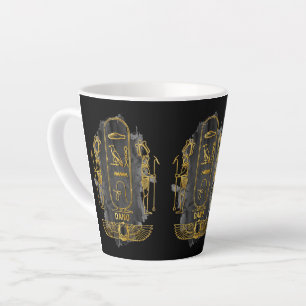 Tasse Latte Dano votre nom dans le vieux symbole hiéroglyphiq