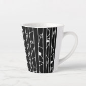 Tasse Latte Dans le bois de latte blanc (Droite)